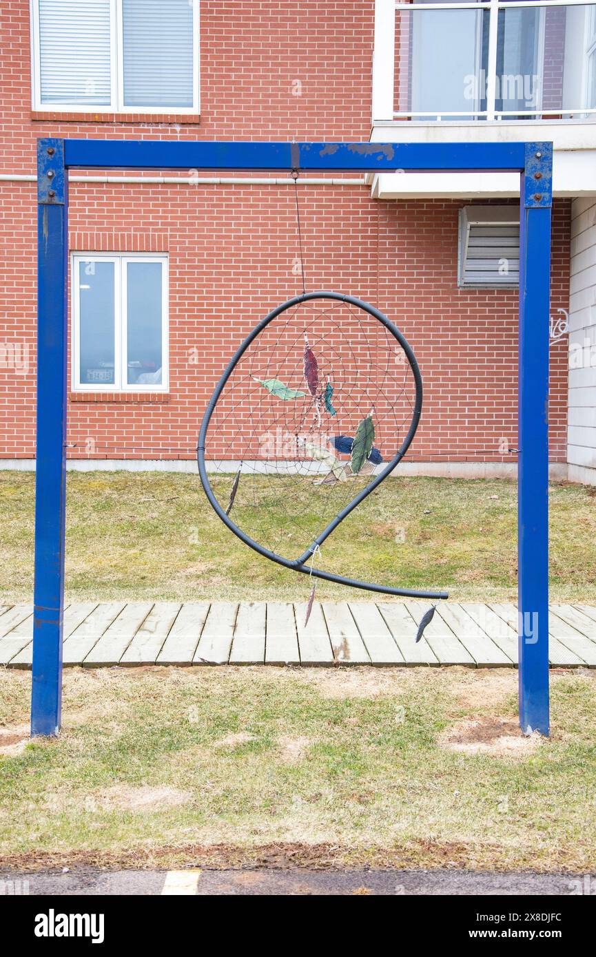 Attrapeur de rêves au quai de Charlottetown, Île-du-Prince-Édouard, Canada Banque D'Images