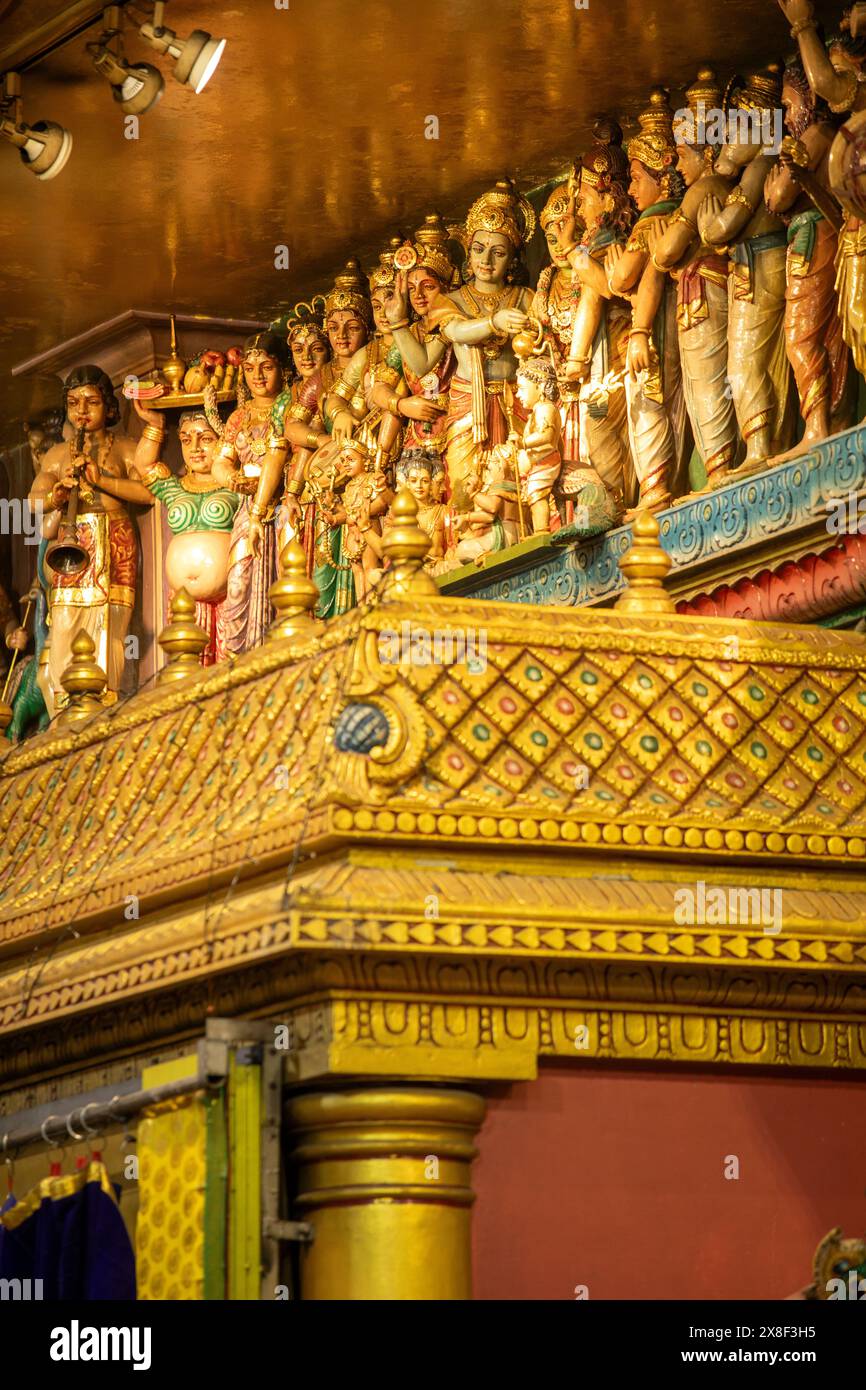 Temple Sri Veeramakaliamman, Little India, Singapour Banque D'Images