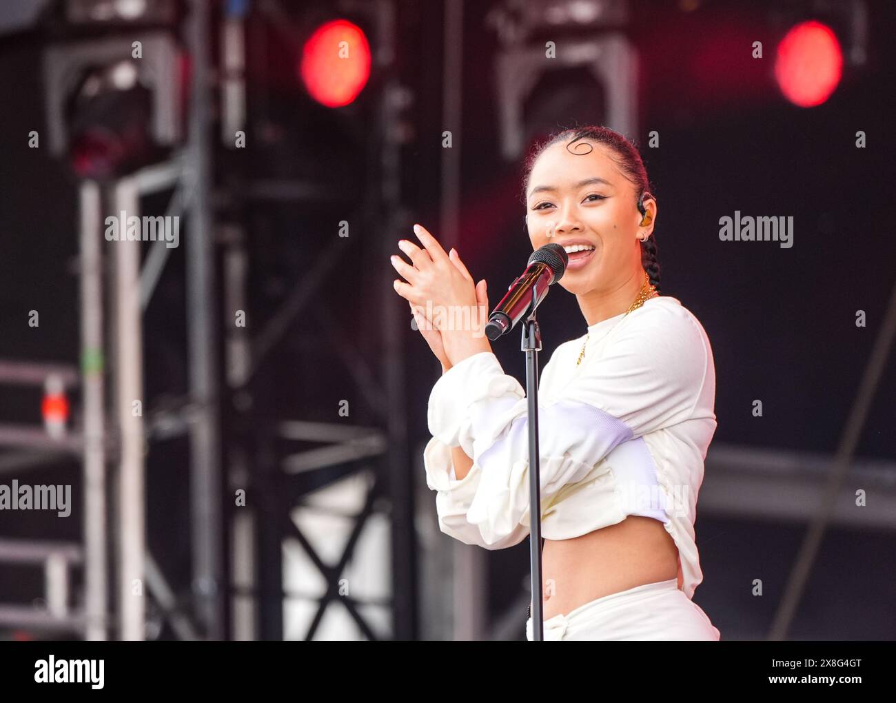 Griff pendant le BBC Radio1 Big Weekend à Stockwood Park, Luton. Date de la photo : samedi 25 mai 2024. Banque D'Images