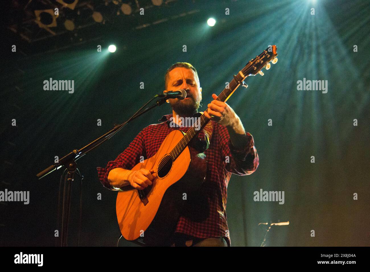 Glasgow Écosse. Blue Rose Code, auteur-compositeur-interprète écossais, alias Ross Wilson, a donné un concert à l'O2 ABC au Celtic Connections 2018. Photo Pau Banque D'Images