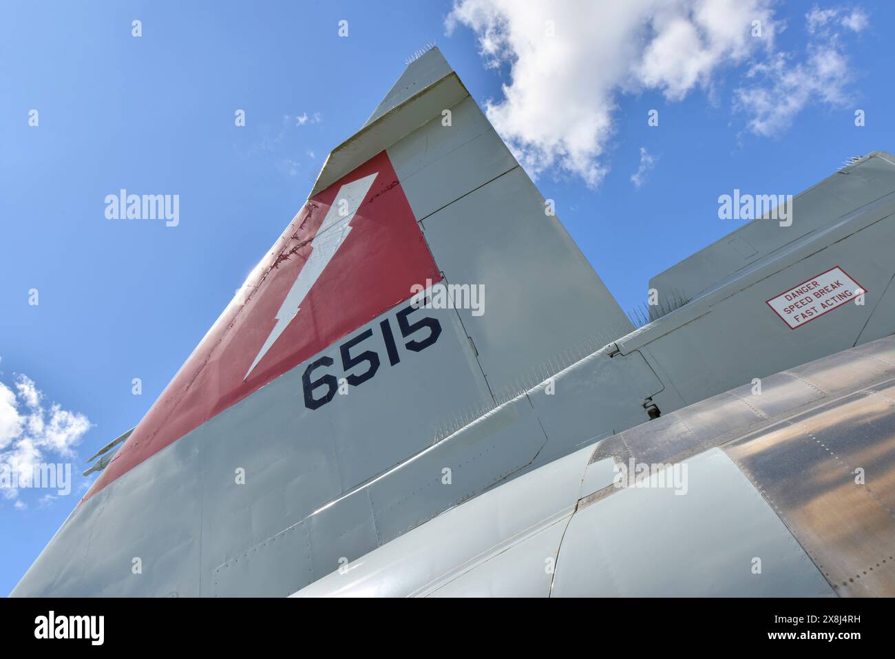 Avion militaire Convair au musée de la base Banque D'Images