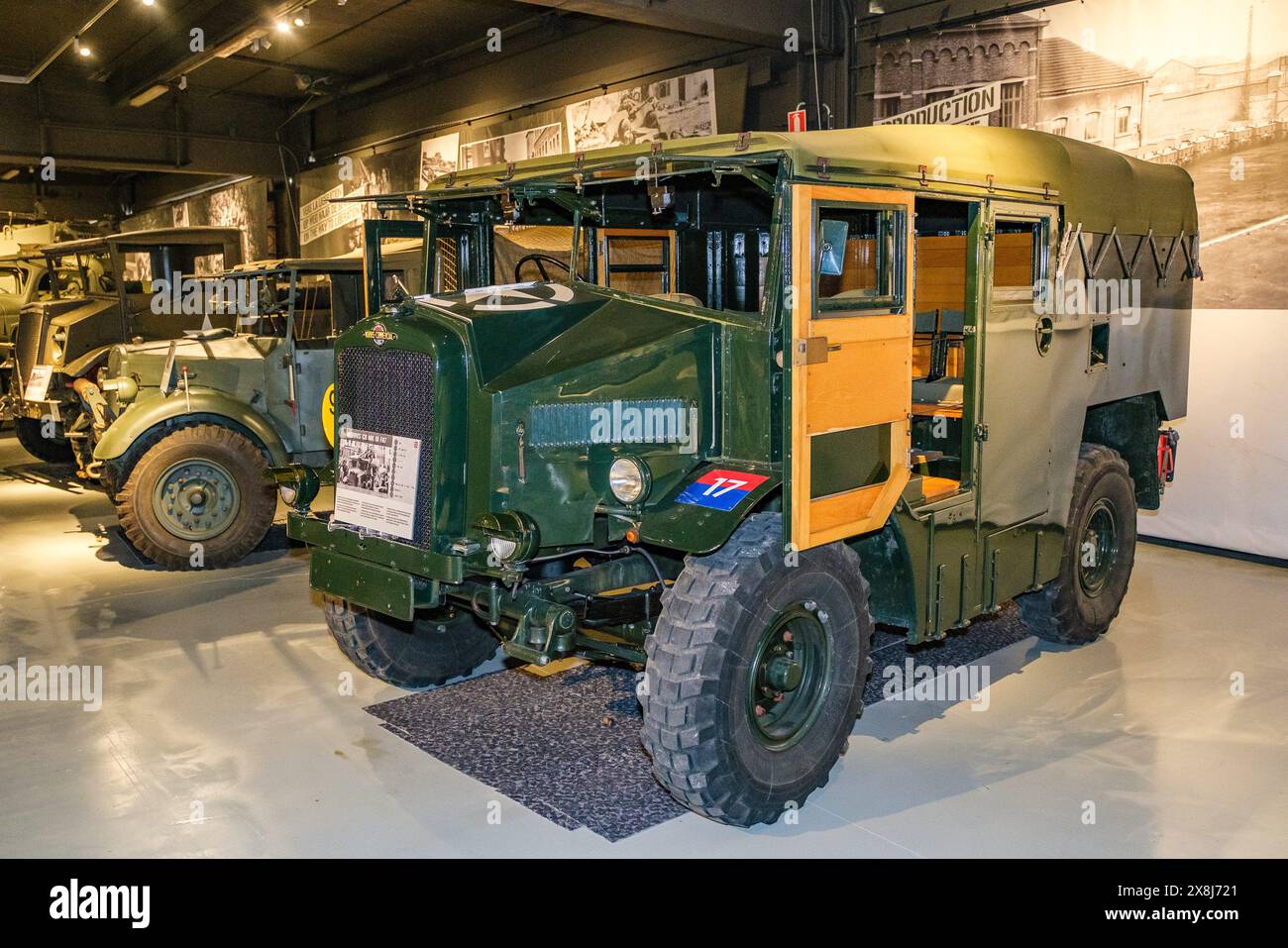 © Arnaud BEINAT/Maxppp. 2024/05/19, Bastogne, Belgique. Musée des blindes Bastogne Barracks : tracteur d'artillerie britannique Morris C8 Français : tracteur d'artillerie britannique Morris C8. Crédit : MAXPPP/Alamy Live News Banque D'Images