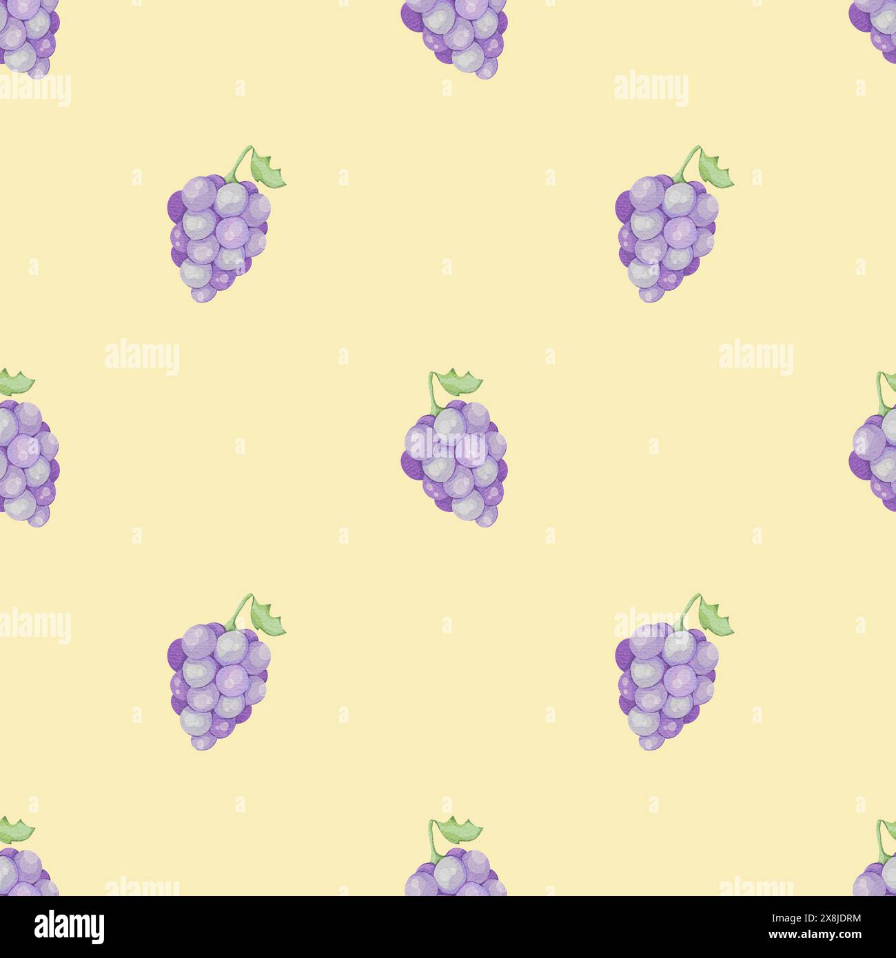 Modèle transparent avec des raisins Banque D'Images