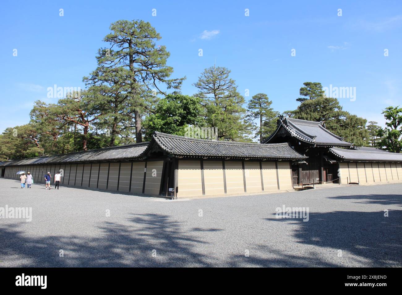 Palais impérial de Kyoto dans le jardin national de Kyoto Gyoen, Japon Banque D'Images