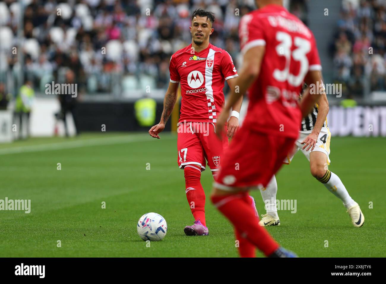 Dany Mota de l'AC Monza lors du match entre la Juventus FC et l'AC Monza le 25 mai 2024 au stade Allianz de Turin, en Italie. Banque D'Images