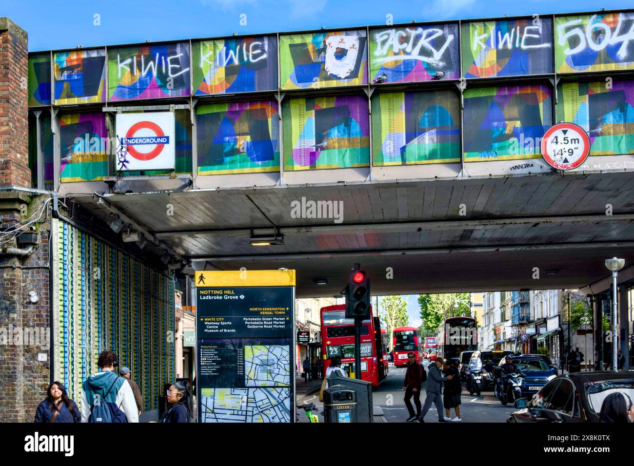 Ladbroke Grove, Royal Borough of Kensington & Chelsea, Londres, Angleterre, Royaume-Uni Banque D'Images