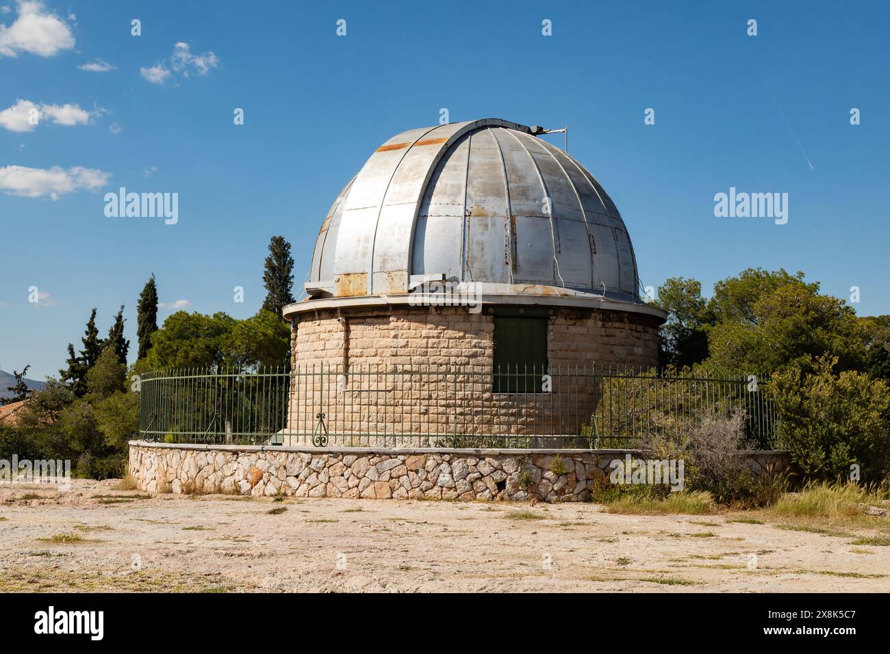 Observatoire astronomique Doridis 1842, Athènes, Grèce. Banque D'Images