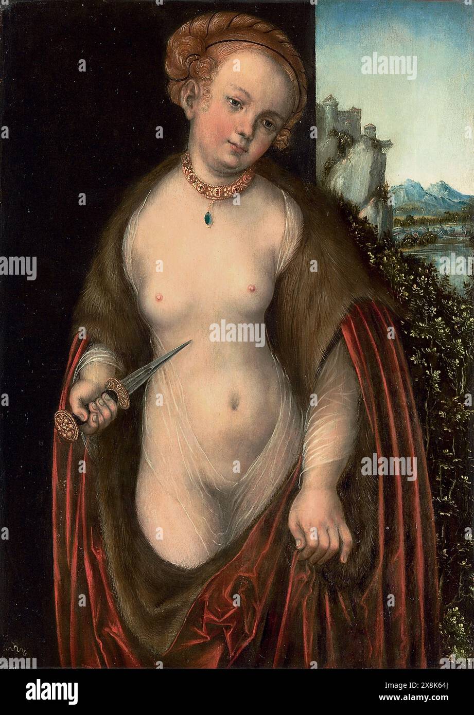 Lucas Cranach d.Ä. - Lukrezia Lucas Cranach l'ancien Banque D'Images