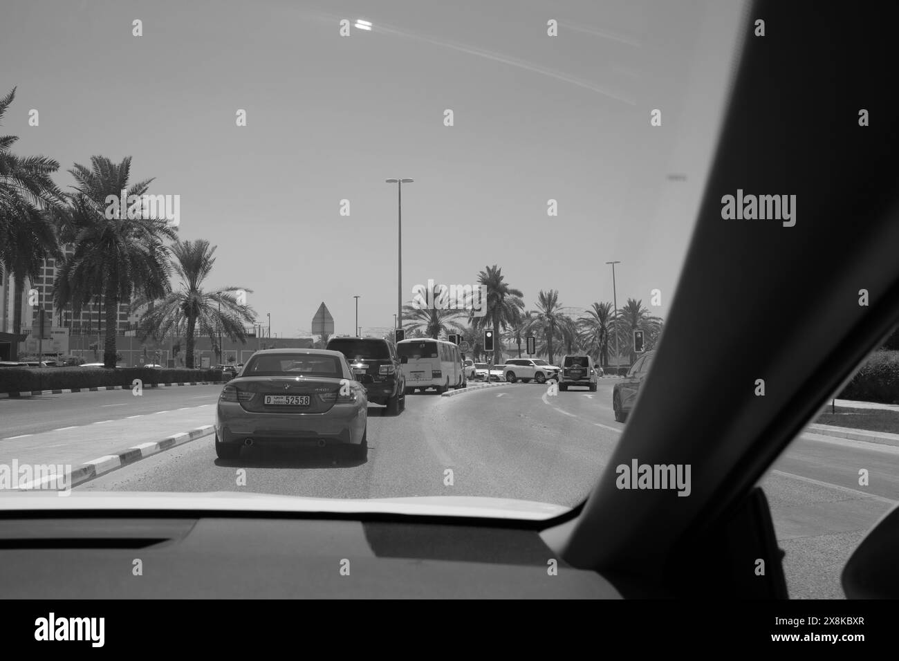 Sur la route de Dubaï Banque D'Images