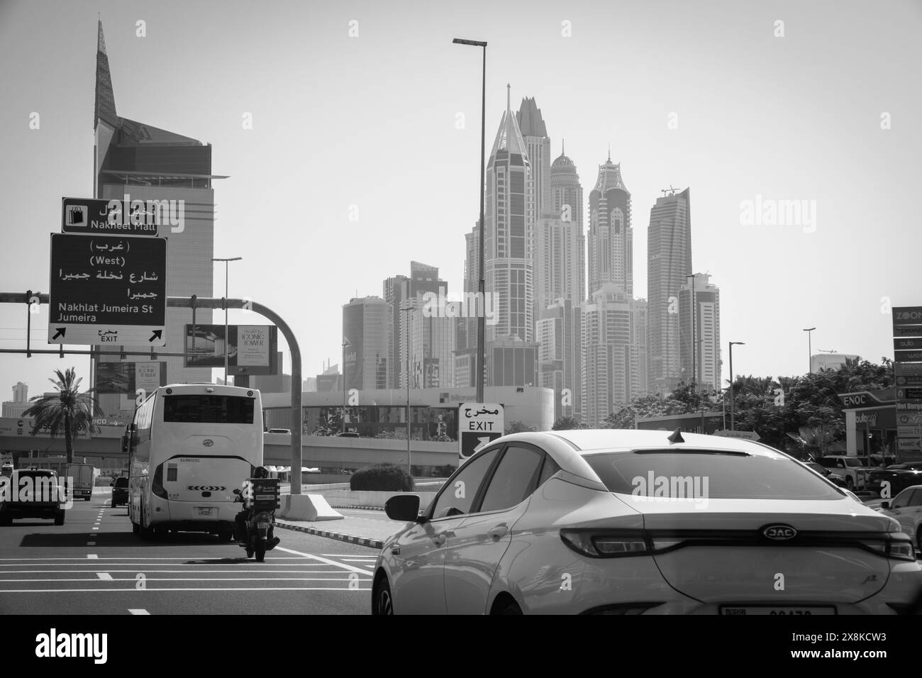 Sur la route de Dubaï Banque D'Images