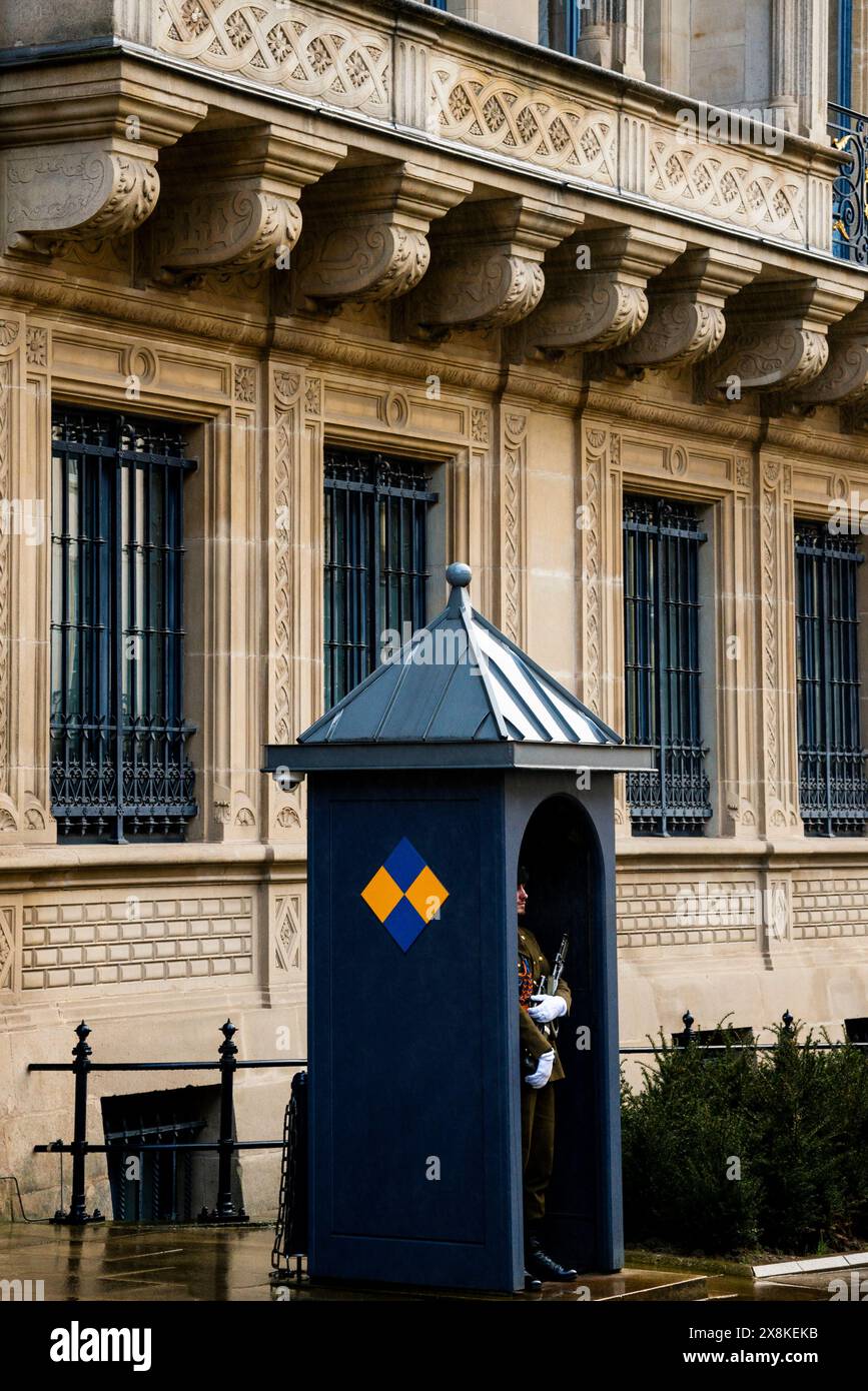 Garde grand-ducale au Luxembourg. Banque D'Images