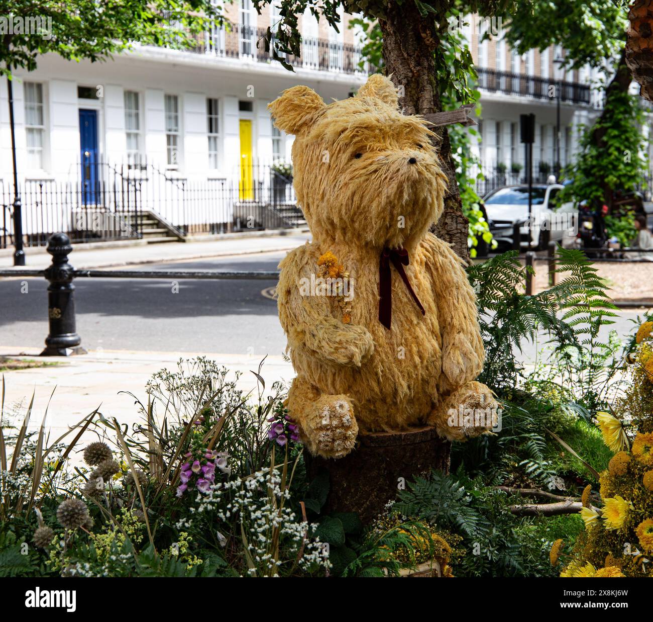 Winnie l'ourson exposé à Chelsea en fleur 2024 Banque D'Images