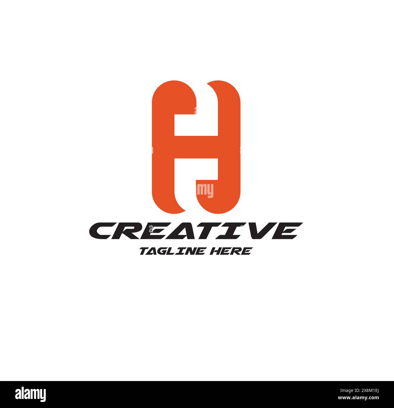 Logo lettre H. Illustration de Vecteur