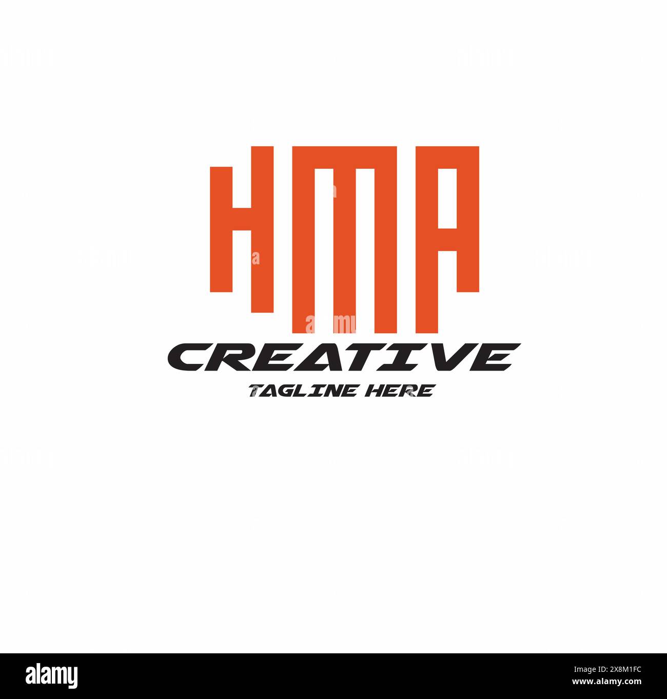 Logo HMA Letter. Illustration de Vecteur