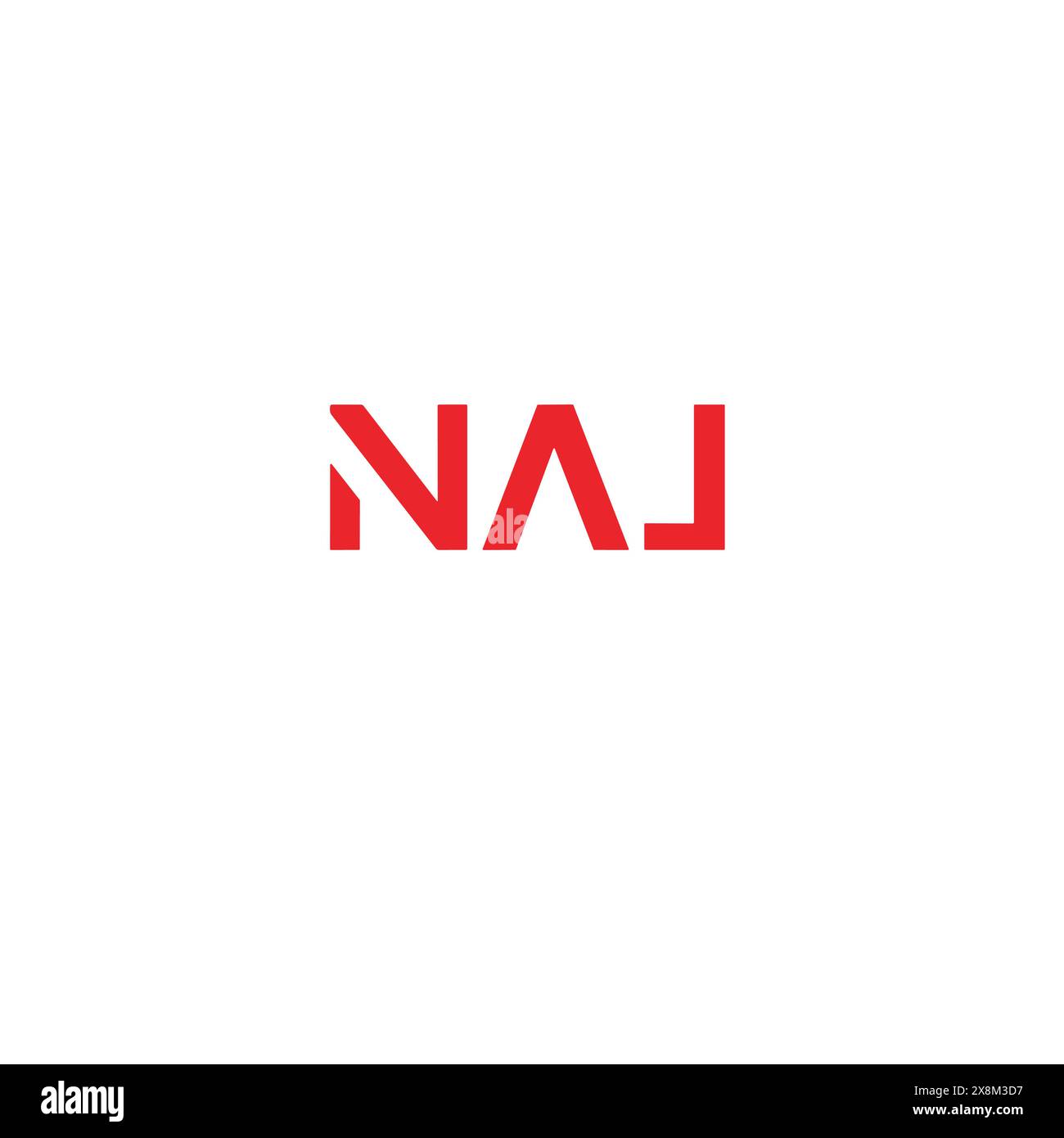 Logo NAJ Letter. Image NAJ bleue. NAJ Monogram logo design pour entrepreneur et entreprise. NAJ meilleure icône. Illustration de Vecteur