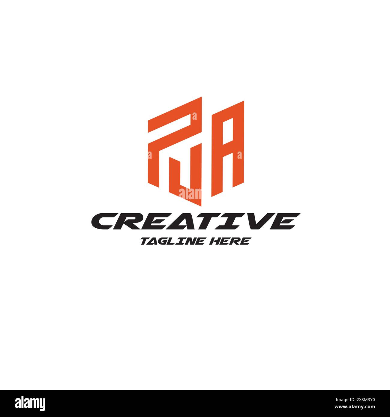 Icône de vecteur de lettre de logo PUA initiale, conception d'image de logo de lettre pu pour marque ou entreprise Illustration de Vecteur