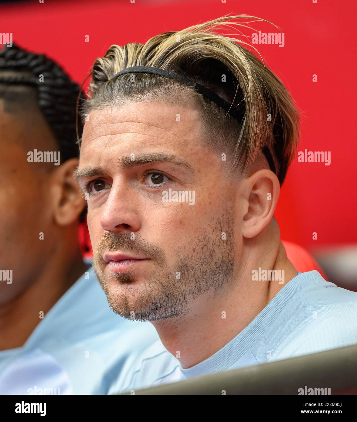 Londres, Royaume-Uni. 25 mai 2024 - Manchester City v Manchester United v - FA Cup final - Wembley. Jack Grealish de Manchester City. Crédit photo : Mark pain / Alamy Live News Banque D'Images