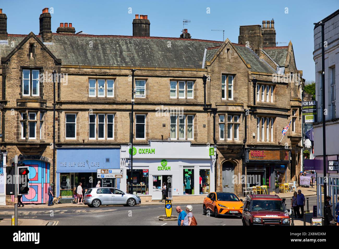 Skipton, North Yorkshire centre-ville Swadford Street Banque D'Images