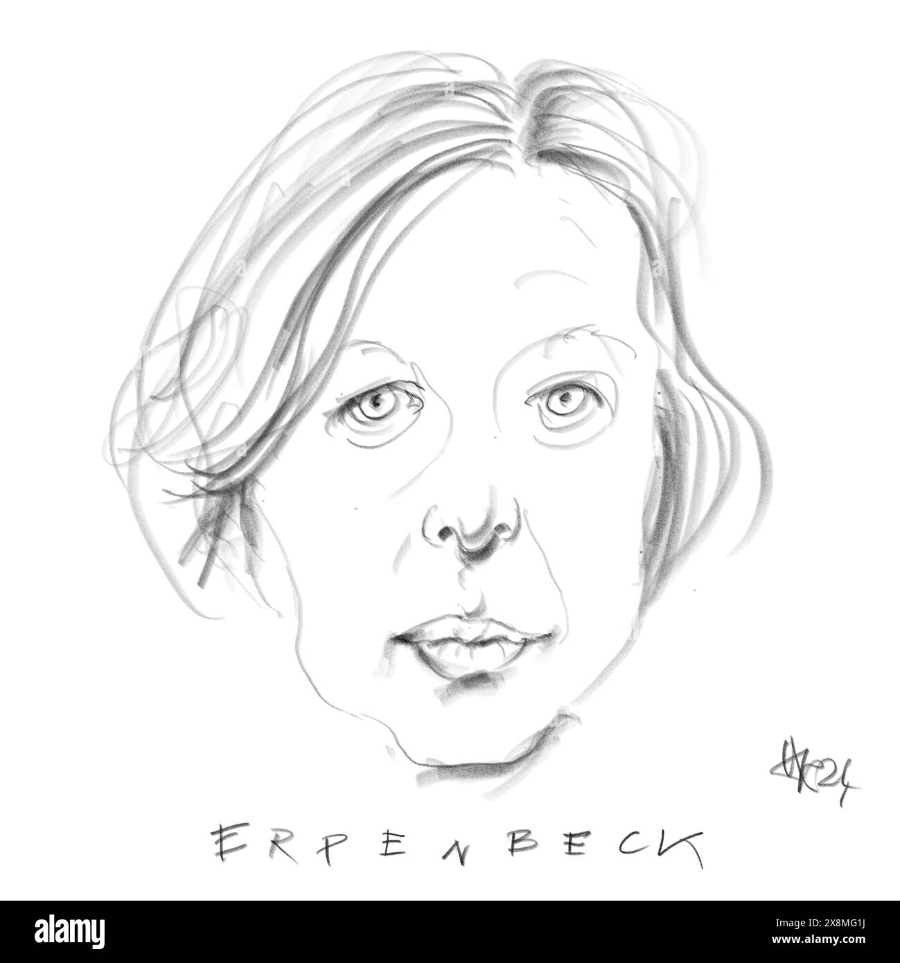 Portrait de l'auteur Erpenbeck Banque D'Images