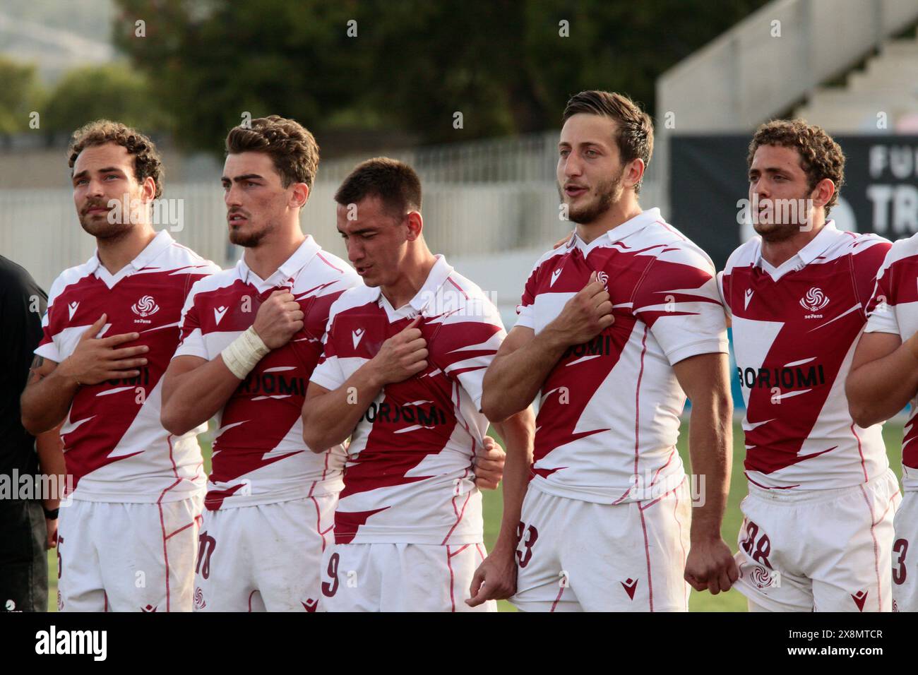 Villajoyosa, Espagne. 26 mai 2024. Géorgie et Aviator Barbarians (Espagne s'affrontent dans la finale du 37ème tournoi Costa Blanca Rugby Sevens - dimanche 26 mai 2024. Sport - Rugby. ( Credit : Alejandro van Schermbeek/Alamy Live News Banque D'Images