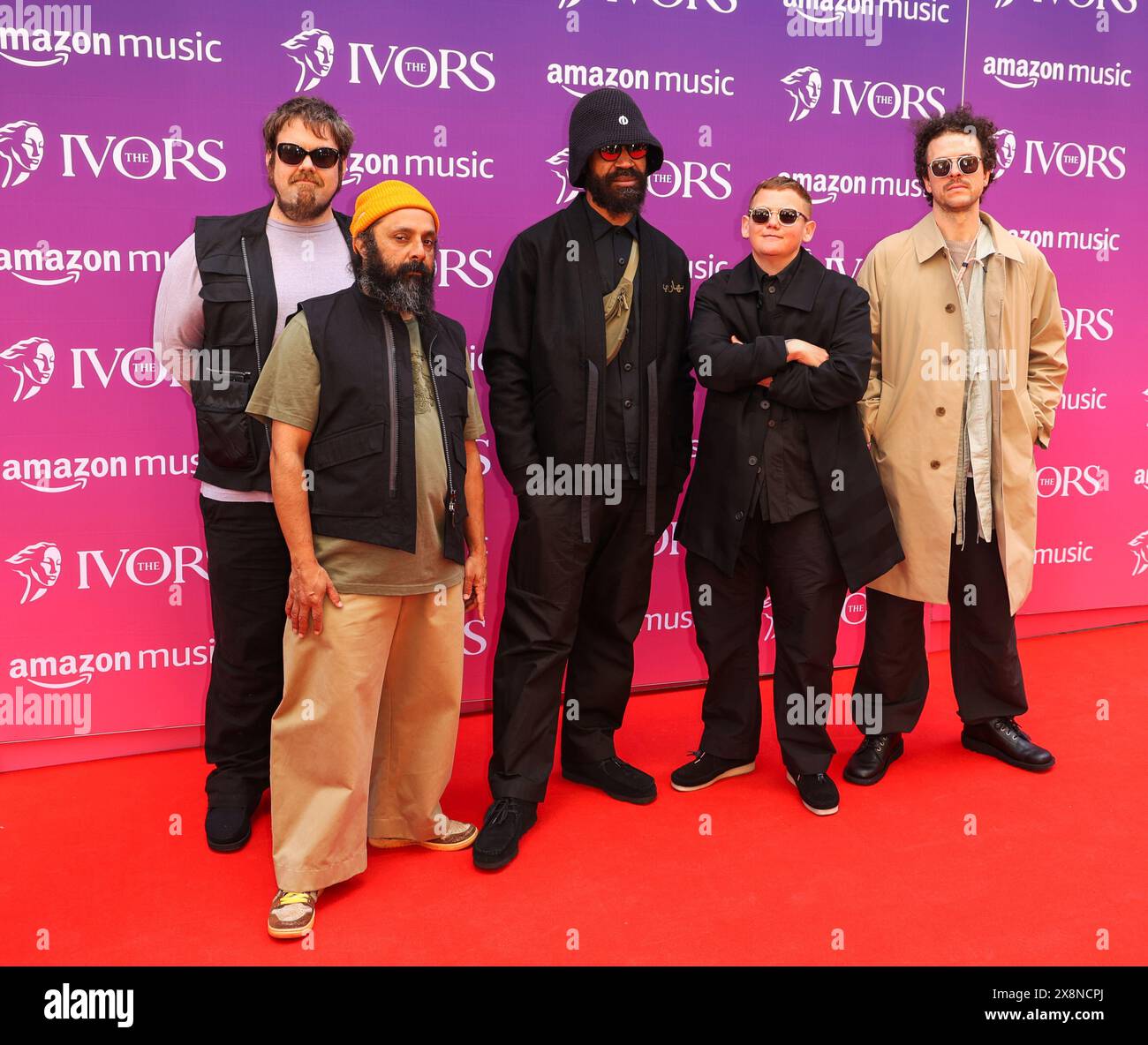 Londres, Royaume-Uni. 23 mai 2024. Kae Tempest, Kwake Bass, Biscuit, Raven Bush et Peter Bennie de Speakers Corner assistent aux Ivors 2024 au Grosvenor House Hotel à Londres. (Photo de Brett Cove/SOPA images/SIPA USA) crédit : SIPA USA/Alamy Live News Banque D'Images