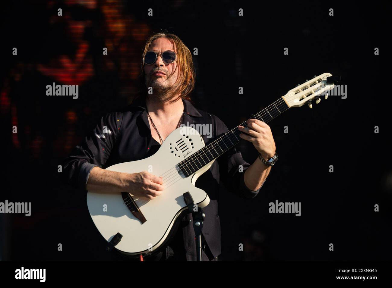 Napa, États-Unis. 25 mai 2024. Sergio Vallin de Mana se produit pendant BottleRock à Napa Valley Expo le 25 mai 2024 à Napa, Californie. Photo : Chris Tuite/imageSPACE crédit : Imagespace/Alamy Live News Banque D'Images
