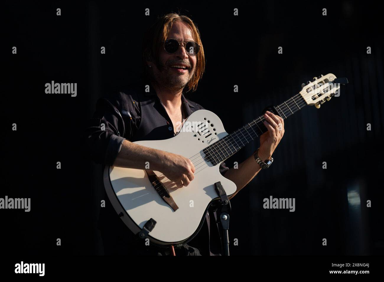 Napa, États-Unis. 25 mai 2024. Sergio Vallin de Mana se produit pendant BottleRock à Napa Valley Expo le 25 mai 2024 à Napa, Californie. Photo : Chris Tuite/imageSPACE crédit : Imagespace/Alamy Live News Banque D'Images