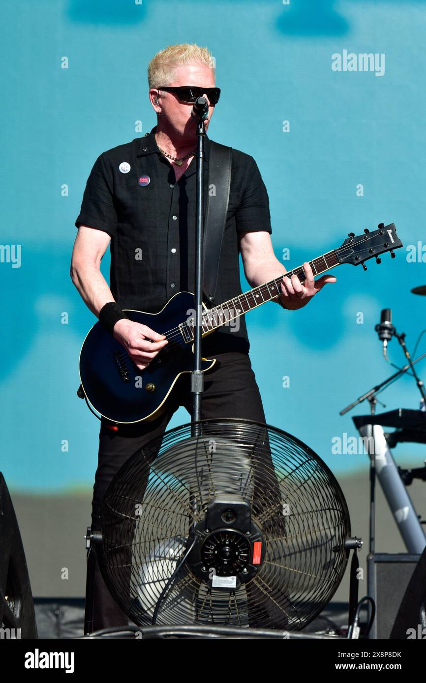 Napa, Californie, États-Unis. 26 mai 2024. The Offspring se produisant sur scène au BottleRock 2024 Music Festival. Crédit : Ken Howard/Alamy Banque D'Images