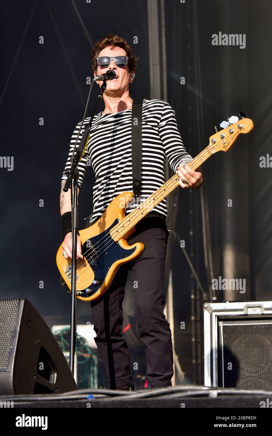 Napa, Californie, États-Unis. 26 mai 2024. The Offspring se produisant sur scène au BottleRock 2024 Music Festival. Crédit : Ken Howard/Alamy Banque D'Images