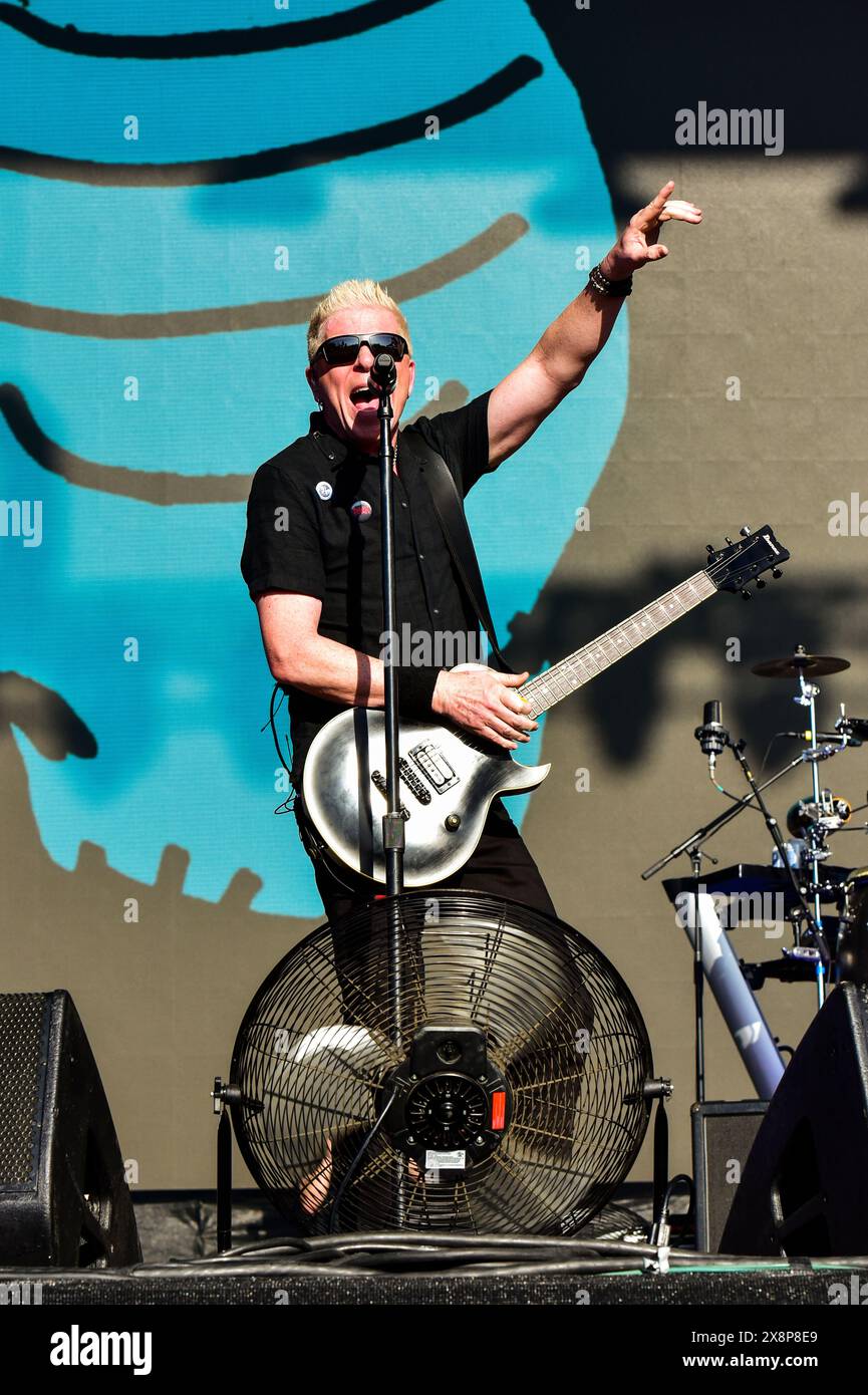 Napa, Californie, États-Unis. 26 mai 2024. The Offspring se produisant sur scène au BottleRock 2024 Music Festival. Crédit : Ken Howard/Alamy Banque D'Images