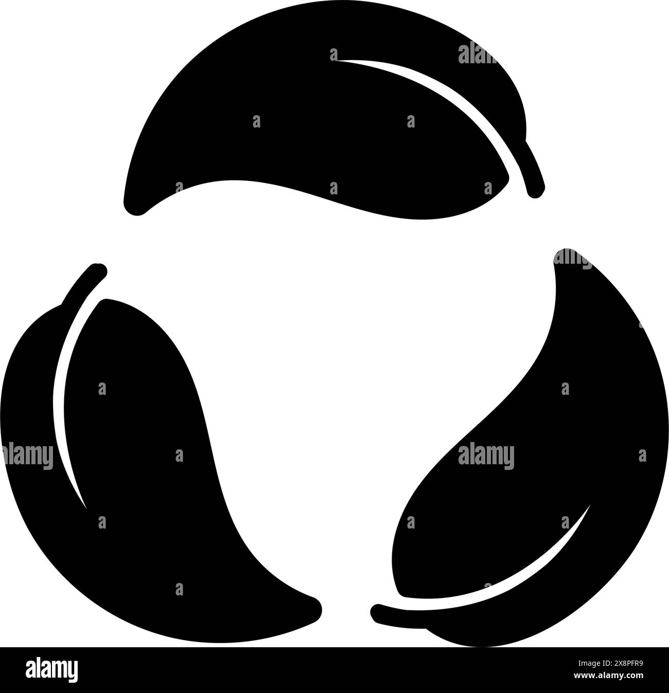 Illustration d'icône vectorielle avec un thème d'écologie (motif feuilles) Illustration de Vecteur