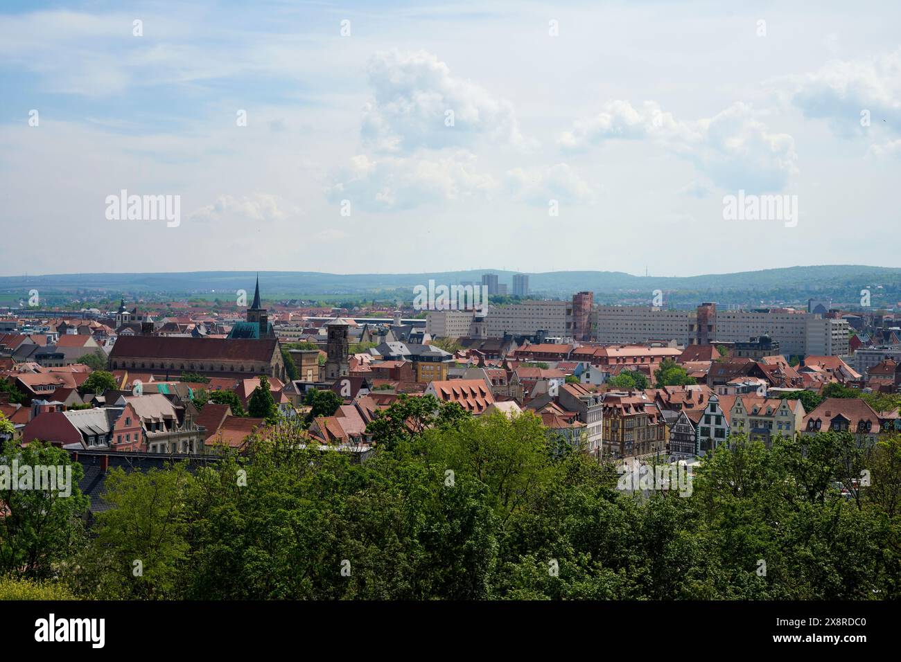 Die Zitadelle Petersberg Erfurt. Ausblick auf Erfurt. Veröffentlichungen nur für redaktionelle Zwecke. Foto : IMAGO/FotoPrensaPetersberg Banque D'Images