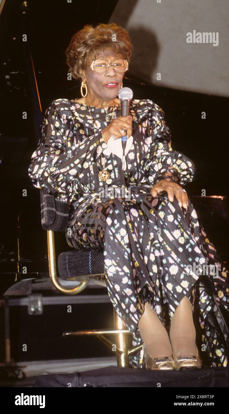 ELLA FITZGERALD chanteuse de jazz États-Unis 1990 Banque D'Images