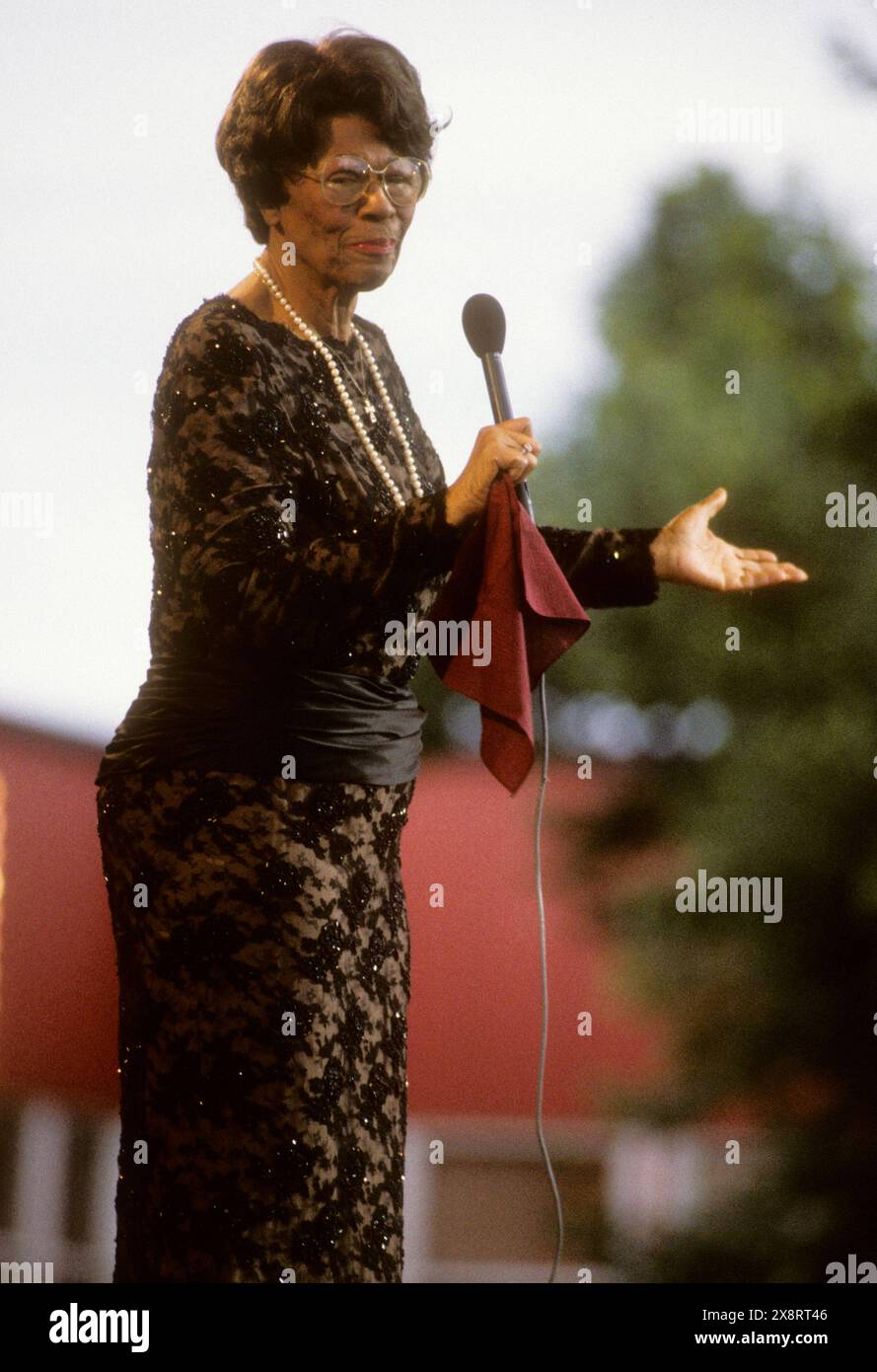 ELLA FITZGERALD chanteuse de jazz États-Unis 1990 Banque D'Images
