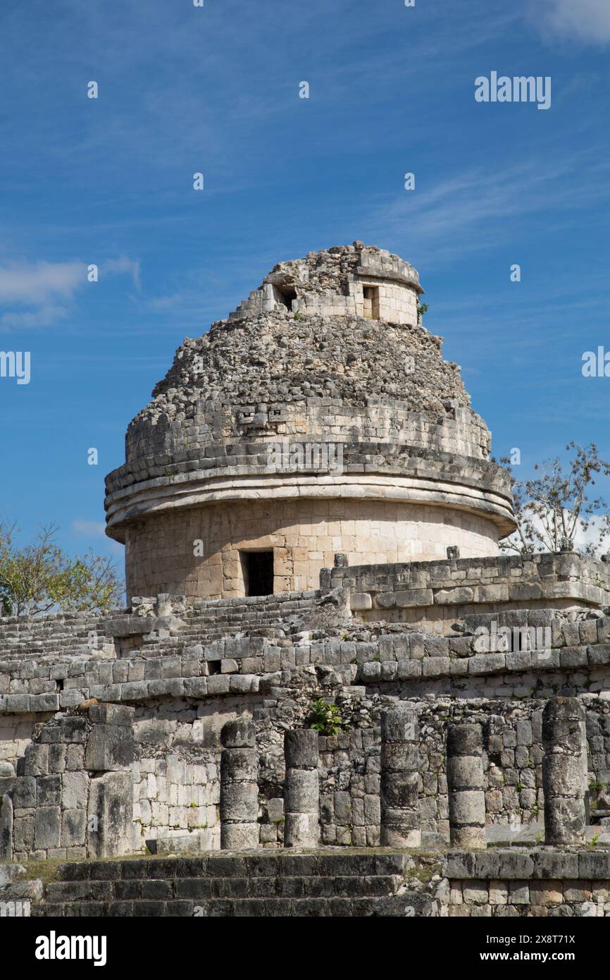 El Caracol (L'escargot), observatoire, Chichen Itza, Yucatan, Mexique Banque D'Images