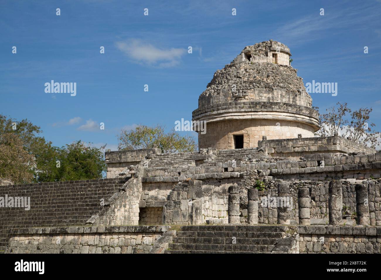 El Caracol (L'escargot), observatoire, Chichen Itza, Yucatan, Mexique Banque D'Images