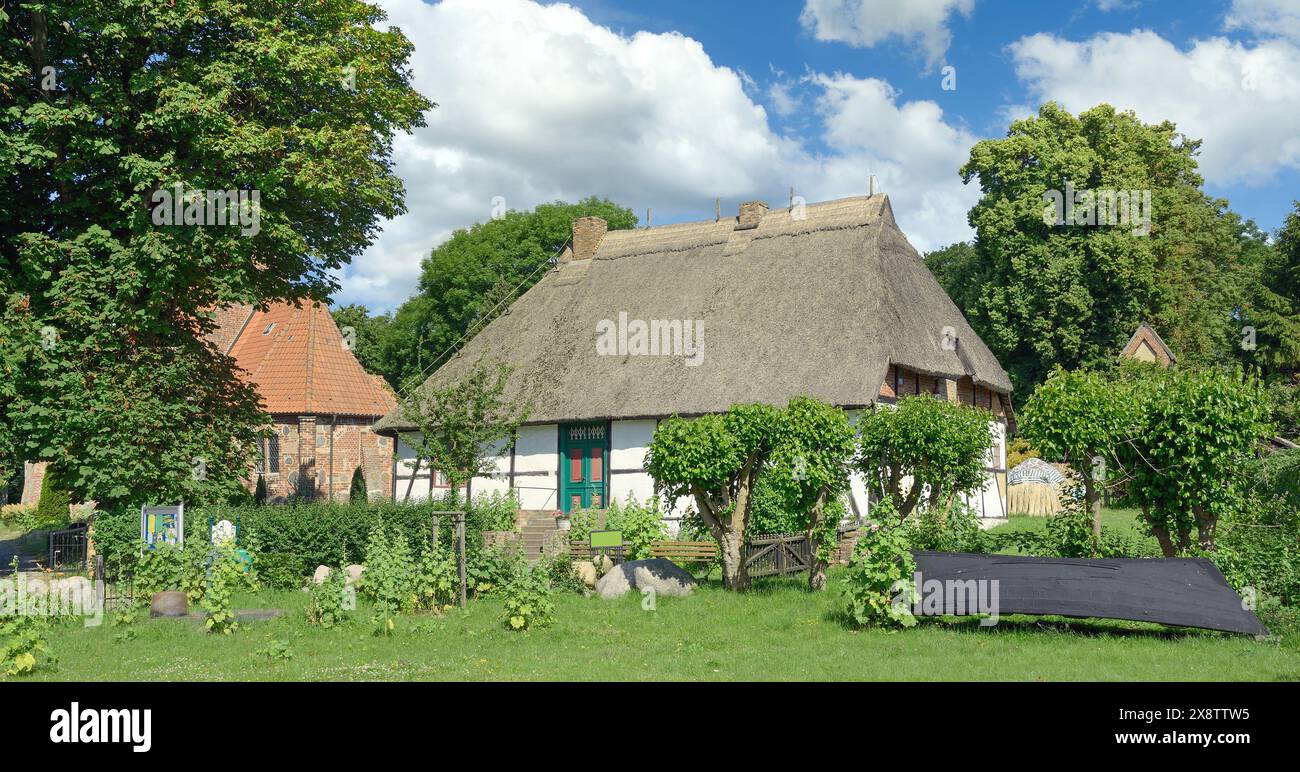 Musée historique de l'école à Middelhagen Moenchgut sur l'île de Ruegen, mer baltique, Mecklenburg-Vorpommern, Allemagne Banque D'Images