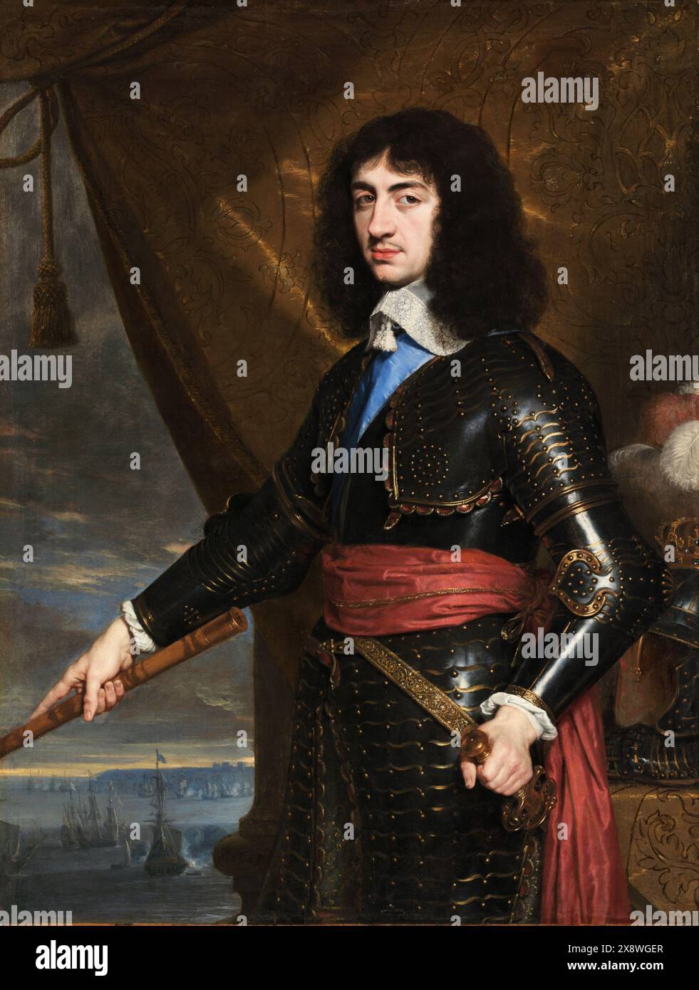 Portrait du roi Charles II d'Angleterre. Philippe de Champaigne. 1653. Banque D'Images