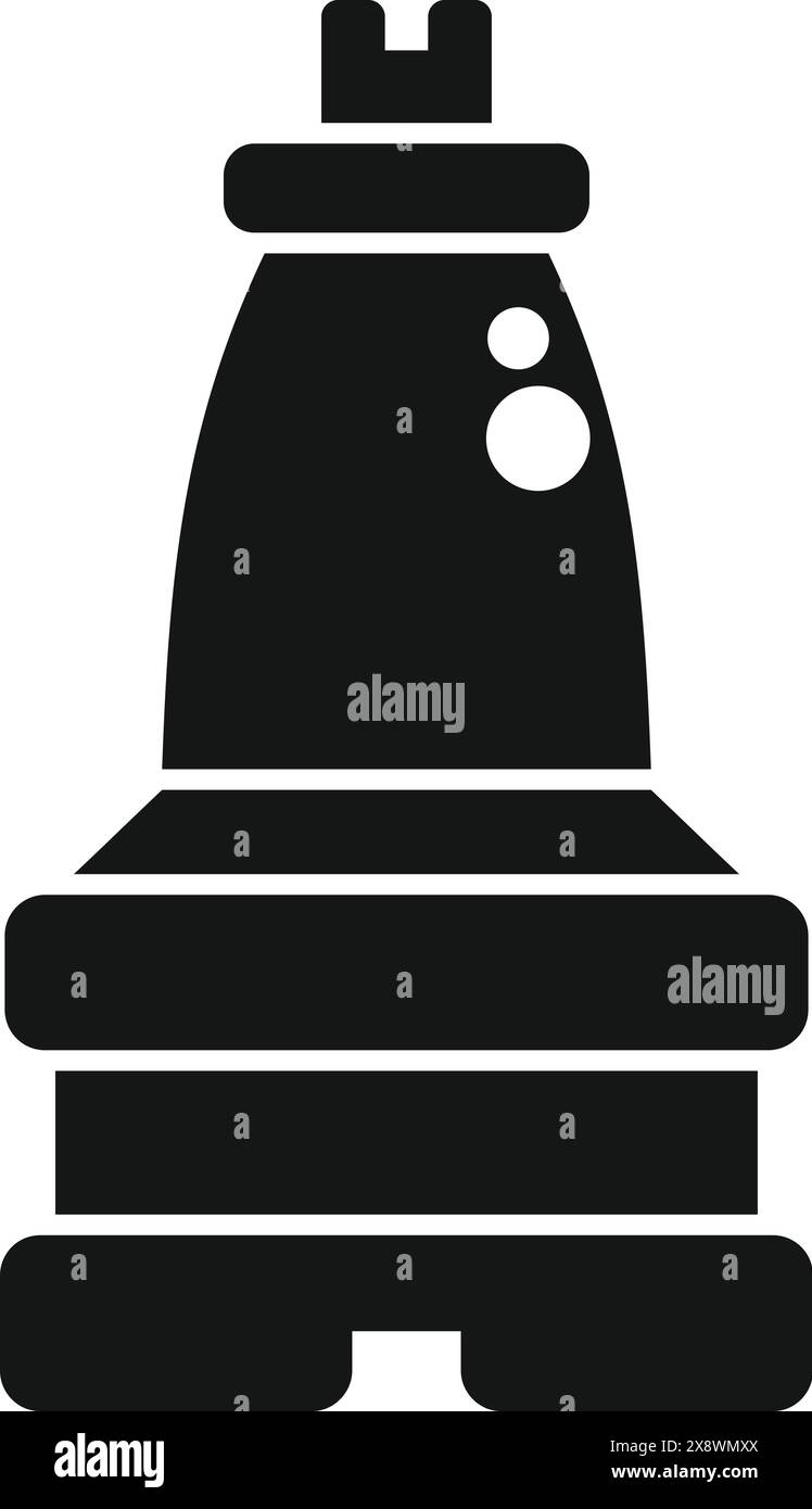 Illustration vectorielle simplifiée d'une icône de phare en noir et blanc Illustration de Vecteur Illustration vectorielle simplifiée d'une icône de phare en noir et blanc Illustration de Vecteur