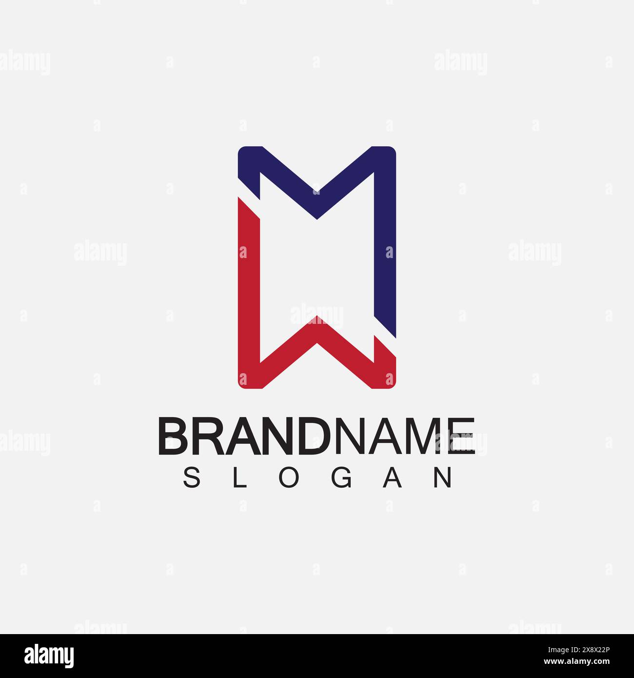 Logo MW ou logo WM. Modèle de logo de monogramme de lettre créative MW ou WM. Illustration de Vecteur
