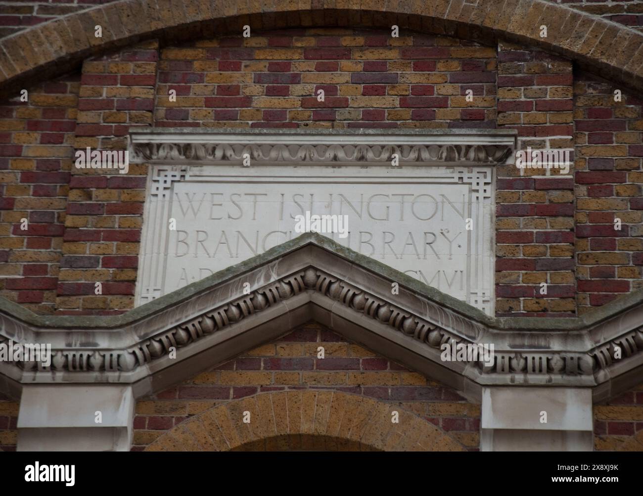 West Islington Branch Library, Bridgeman Road. islington. Londres, Royaume-Uni ; Banque D'Images