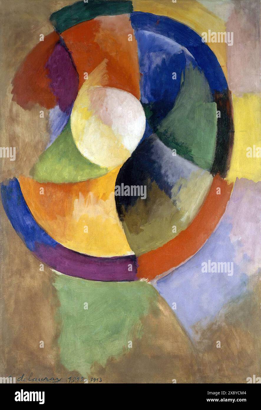 ART - peinture de Robert Delaunay (Français, 1885-1941) - formes circulaires, Soleil n° 2 (1912-13) Banque D'Images