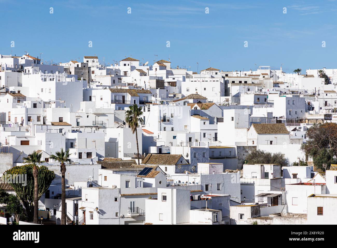 Espagne, Andalousie, Vejer de la Frontera, le village blanc Banque D'Images