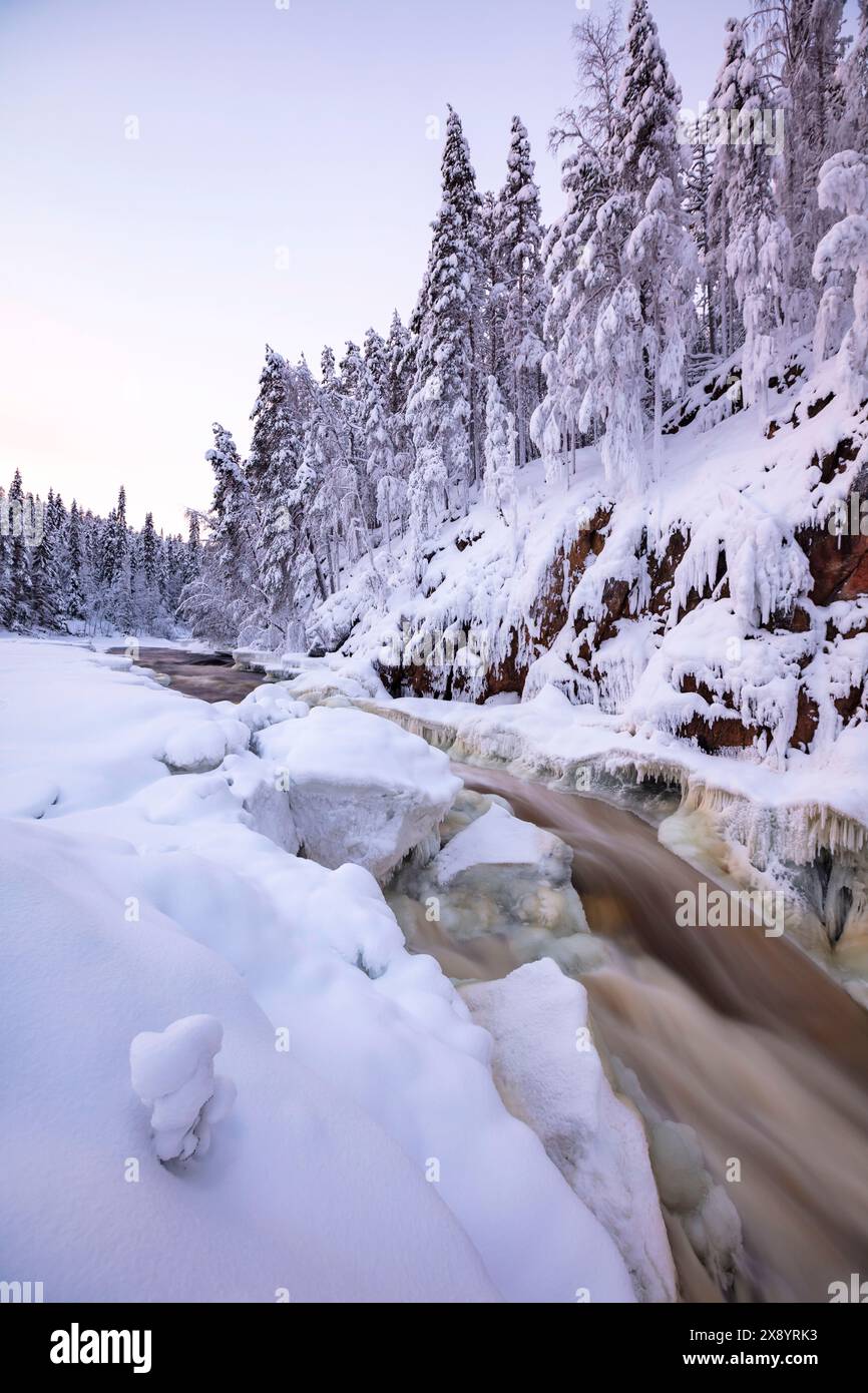 Finlande, Laponie, Ostrobotnie du Nord, Ruka, Salla, parc national d'Oulanka Banque D'Images