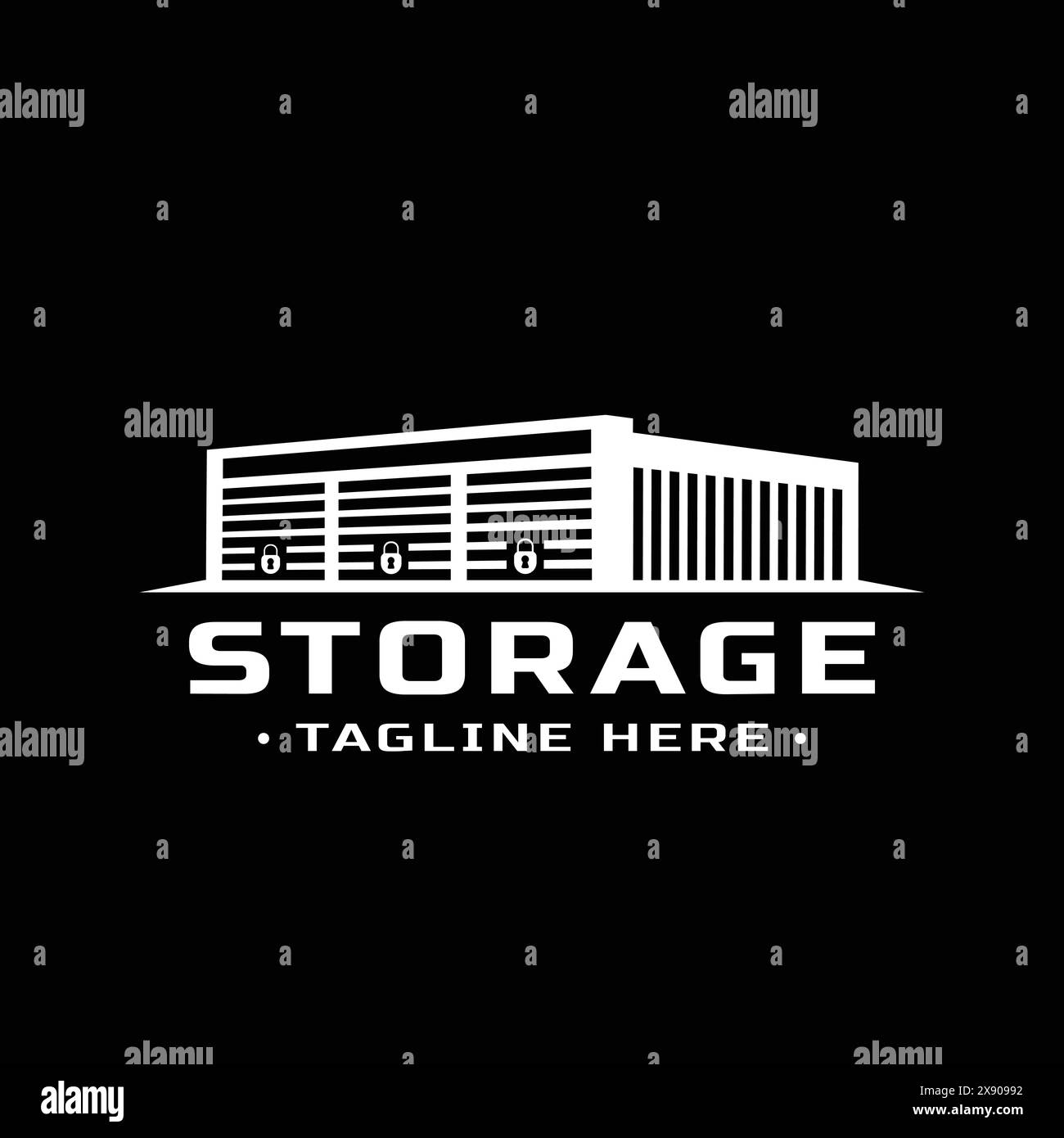 Modèle de conception de logo de stockage libre. Vecteur et illustration. Illustration de Vecteur