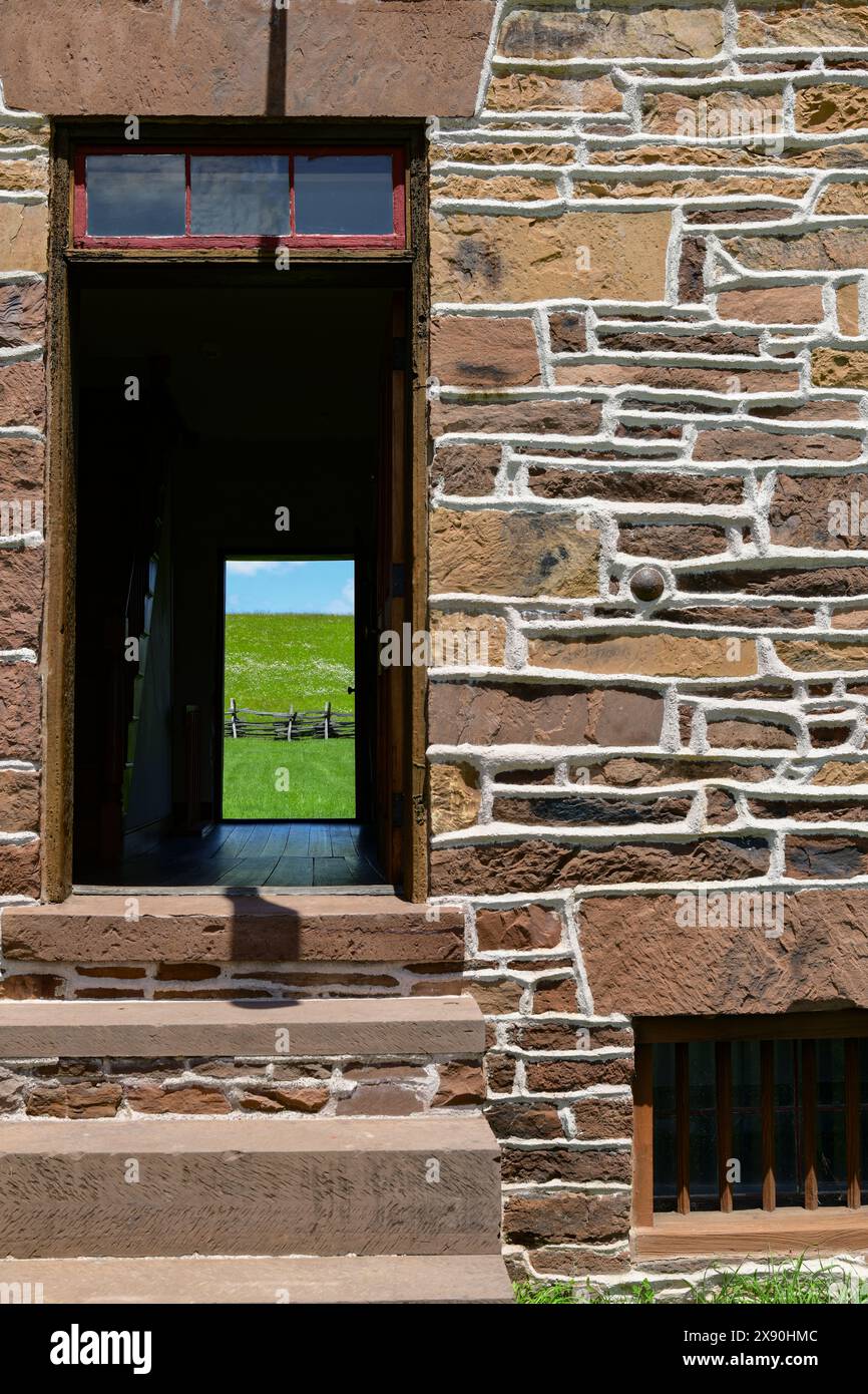 États-Unis Virginie Manassas États-Unis guerre de Sécession la bataille de Bull Run la première bataille de la guerre de Sécession nord de Virginia Stone House Banque D'Images