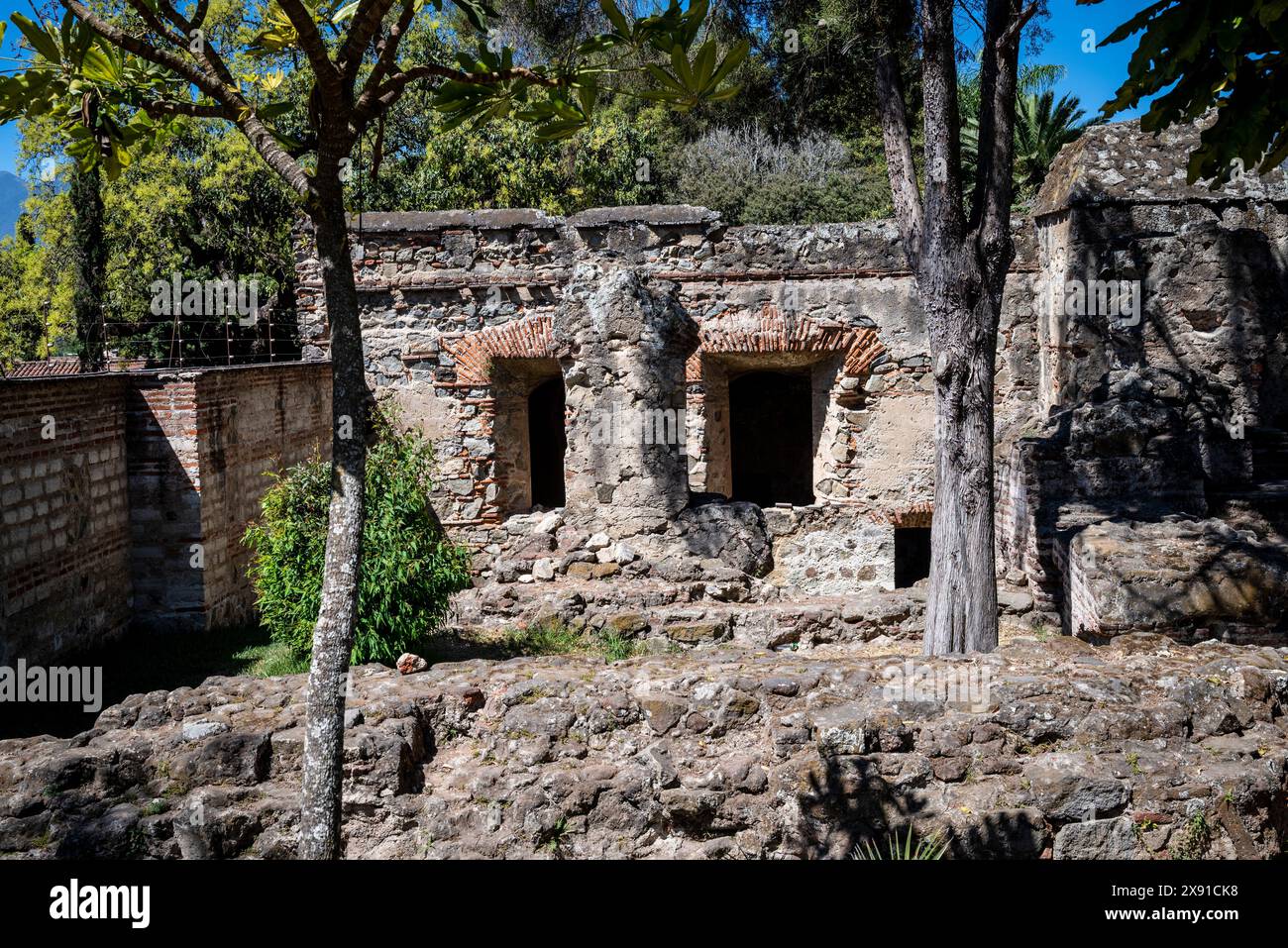Ruines du couvent de San Francisco el Grande, un couvent franciscain achevé au début du XVIIIe siècle et détruit lors du tremblement de terre de 1773, Ant Banque D'Images