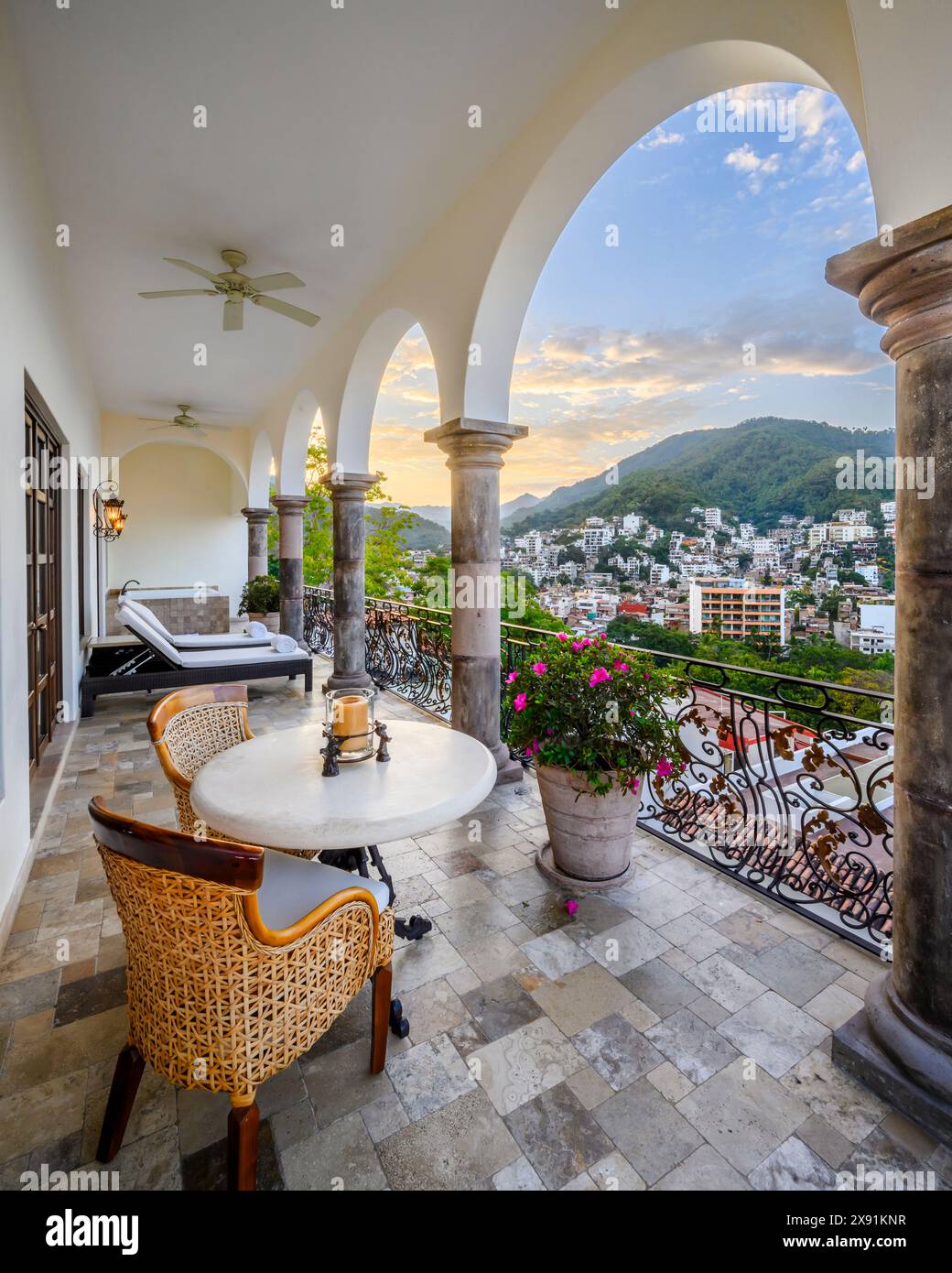 Casa Kimberly, un boutique hôtel de luxe à Puerto Vallarta, Mexique. Banque D'Images