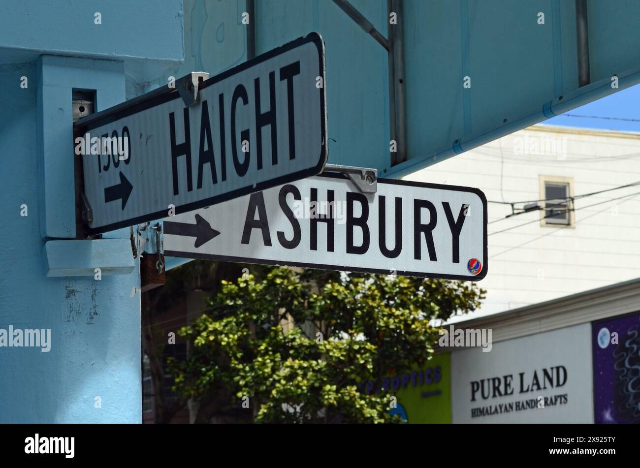Haight-Ashbury Street Signs, San Francisco, Californie, États-Unis Banque D'Images