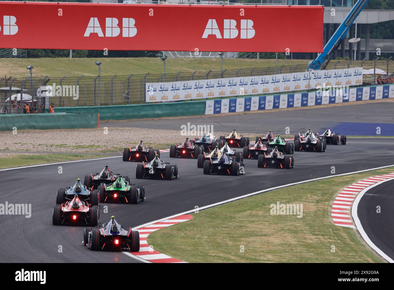 Illustration, lors de l'ePrix de Shanghai 2024, 8ème meeting du Championnat du monde ABB FIA de formule E 2023-24, sur le circuit International de Shanghai du 24 au 26 mai 2024 à Shanghai, Chine Banque D'Images
